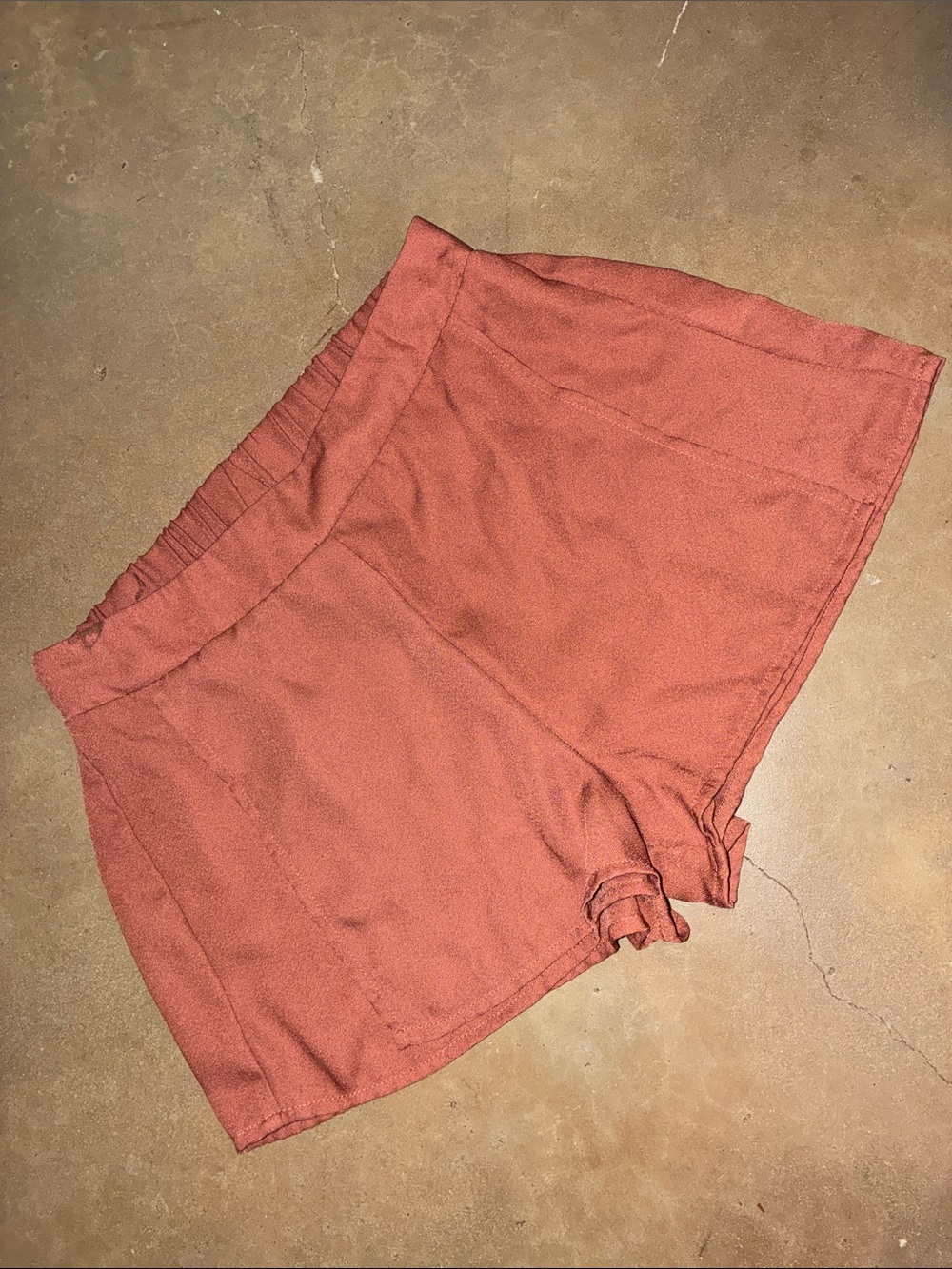 Gianni Bini High-Waist Rusty brown Elastic Waist Shorts